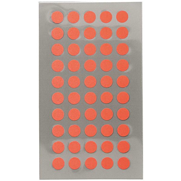 Rico Design Office Sticker Punkte 8mm 4 Bogen neonrot