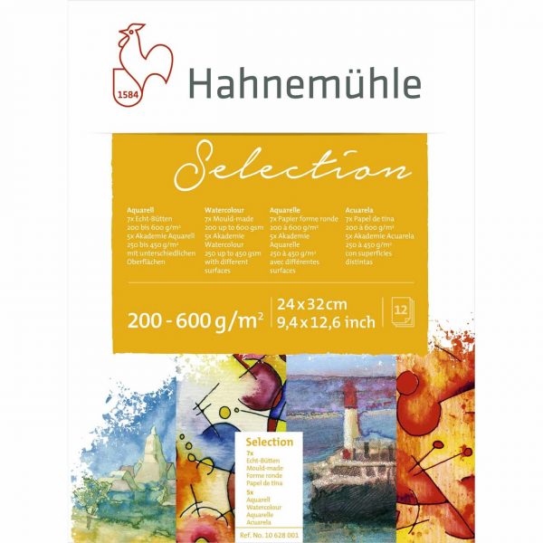 Hahnemühle Aquarell Selection Block 24x32cm 12 Blatt