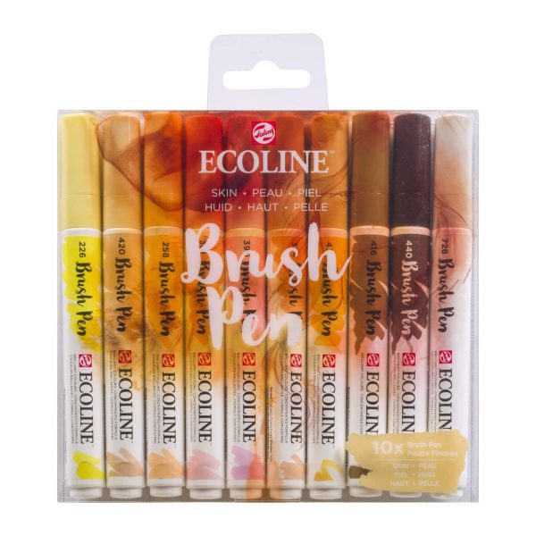 ECOLINE Brush Pen Set 10 Stück Haut