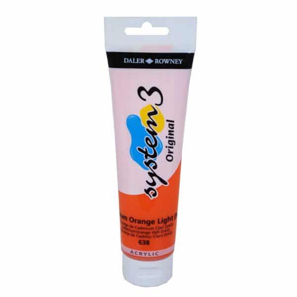 Daler-Rowney System 3 150ml cadmium orange light