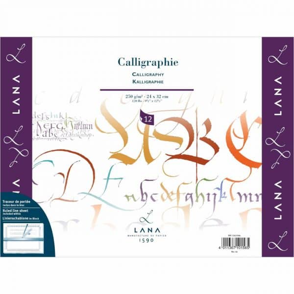 Hahnemühle Calligraphieblock 250g/m² 24x32cm 12 Blatt