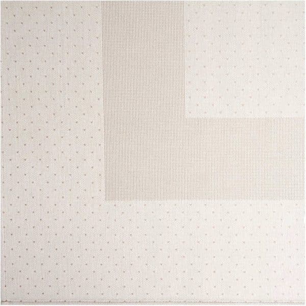 Rico Design Tischdecke beige mit Tupfen 90x90cm