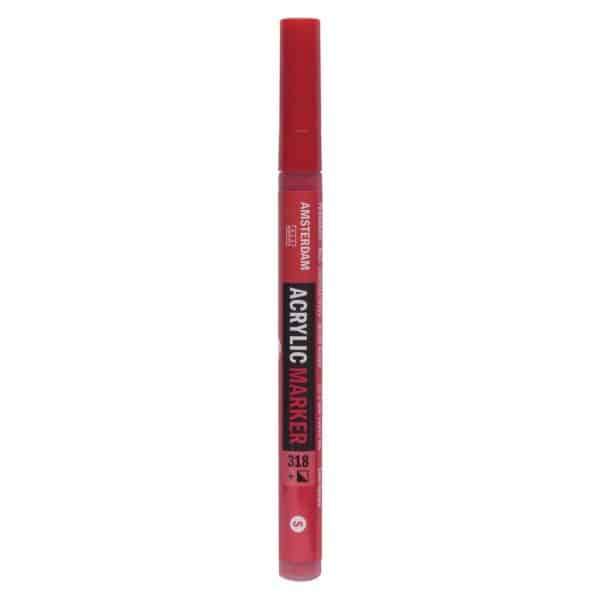 AMSTERDAM Acrylic Marker 1-2mm karmin