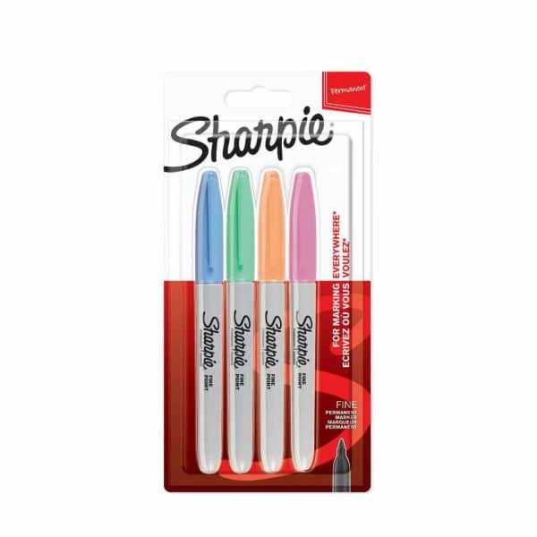 Sharpie Permanentmarker fein Pastellfarben 4 Stück