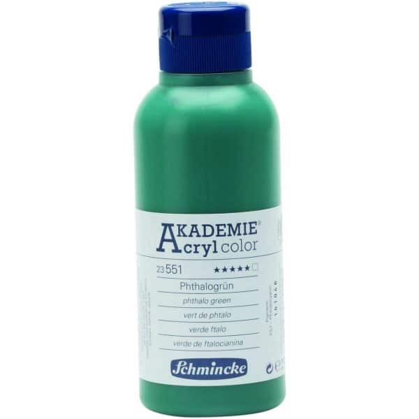 Schmincke Akademie Acrylcolor 250ml phthalogrün