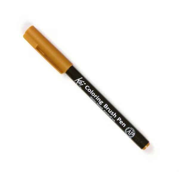 Koi Coloring Brush Pen dark brown