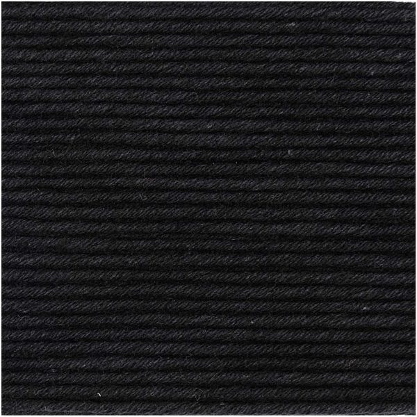 Rico Design Essentials Organic Cotton aran 50g 90m schwarz