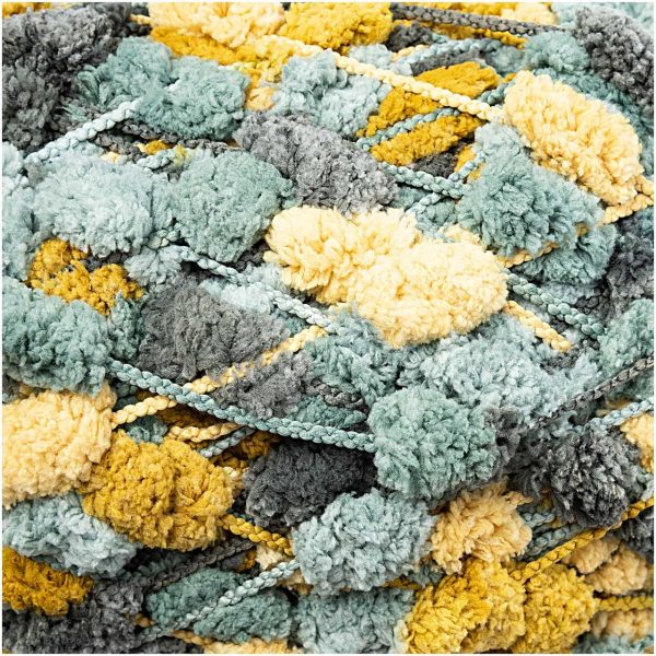 Rico Design Creative Pompon Print 200g senf-petrol