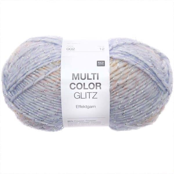 Rico Design Multicolor Glitz pastell Mix 50g 90m