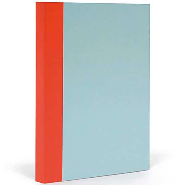 FANTASTICPAPER Notizbuch XL kariert skyblue-warmred