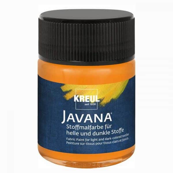 KREUL Javana Stoffmalfarbe helle und dunkle Stoffe 50ml orange