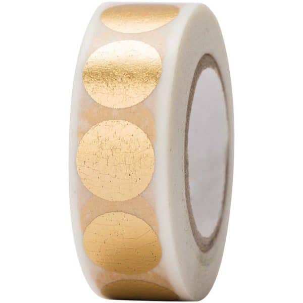 Paper Poetry Tape Punkte gold 15mm 10m Hot Foil