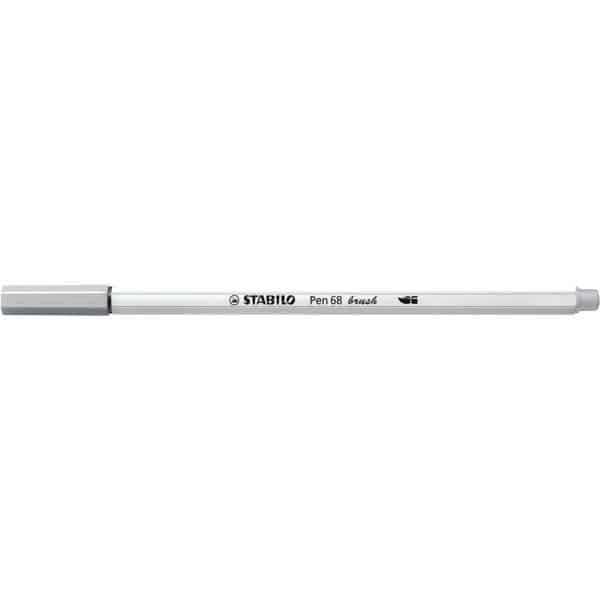 STABILO Pen 68 brush mittelgrau