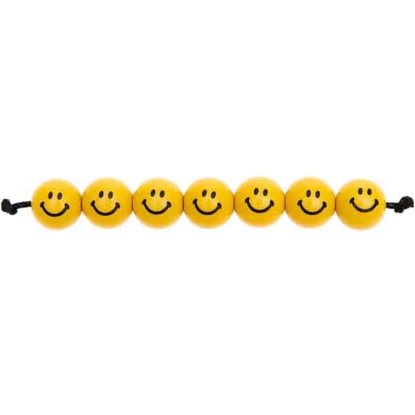 Rico Design Smiley® Originals Perlen rund gelb 10mm 21 Stück