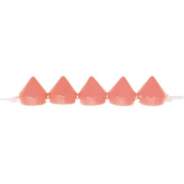 Rico Design itoshii Pyramiden Perlen rund 10x10mm 24 Stück neon orange