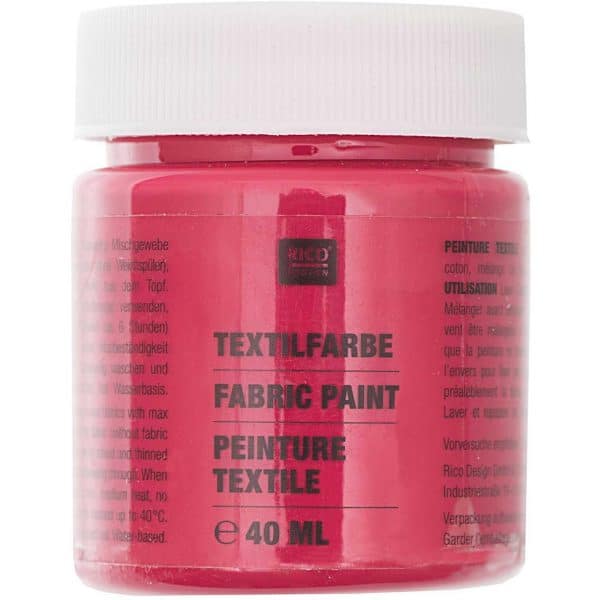 Rico Design Textilfarbe 40ml granatrot