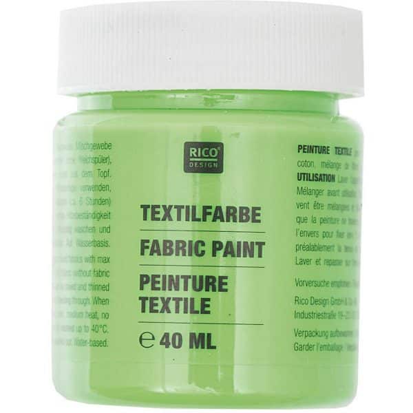 Rico Design Textilfarbe 40ml neongrün