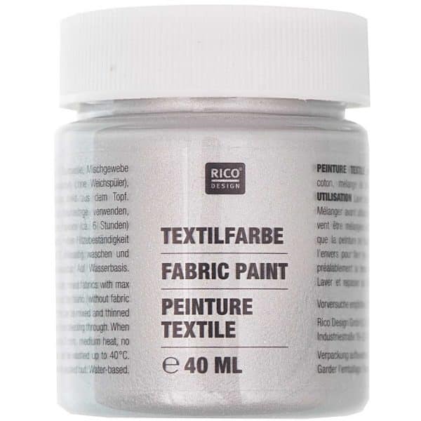 Rico Design Textilfarbe 40ml silber