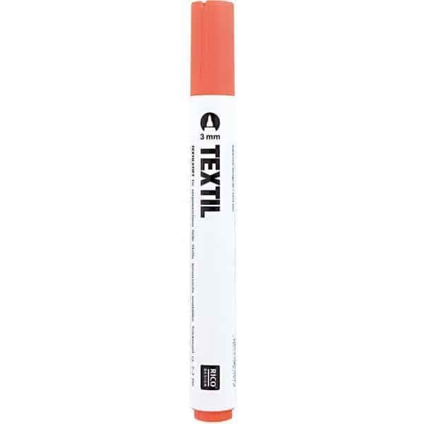 Rico Design Textilmarker 3mm helle Stoffe orange