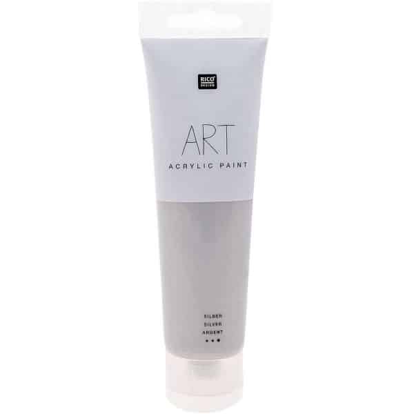 Rico Design ART Künstler Acrylfarbe 100ml silber