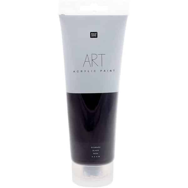 Rico Design ART Künstler Acrylfarbe 250ml schwarz