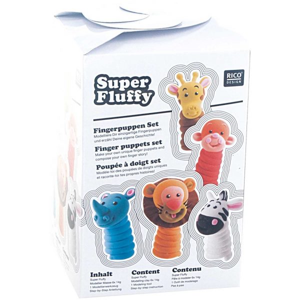 Rico Design Super Fluffy Set Fingerpuppen