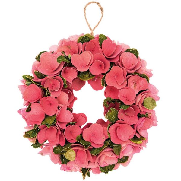 Ohhh! Lovely! Holzblumenkranz rosa 26cm