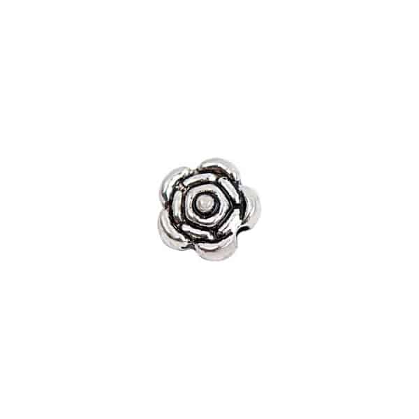 Rico Design Rose silber 6mm 20 Stück