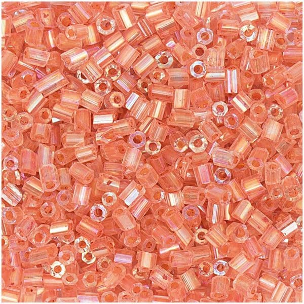 Rico Design Rocailles 2cut Perlen 2mm 14g orange transparent matt