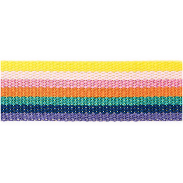 Rico Design Gurtband gestreift 40mm 2m rainbow