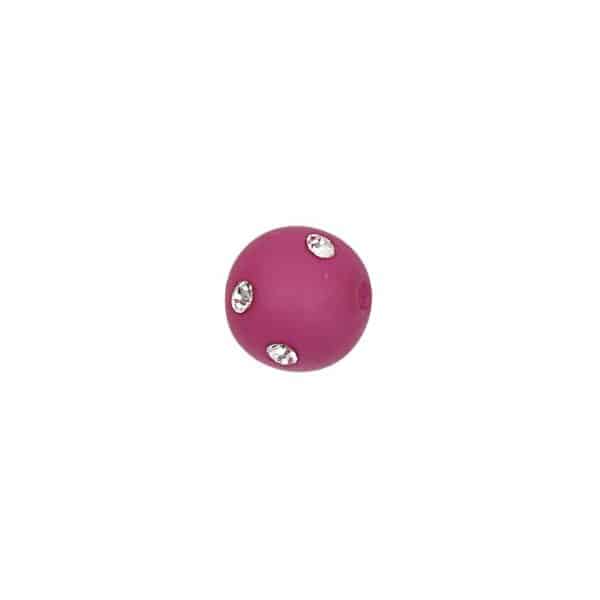 Rico Design Polaris Kugel Strass 8mm 2 Stück pink