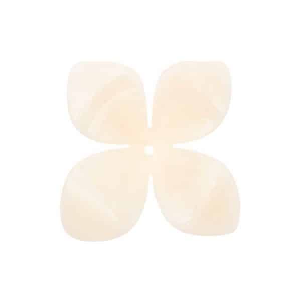 Rico Design Perle Blüte creme 22x4mm 3 Stück