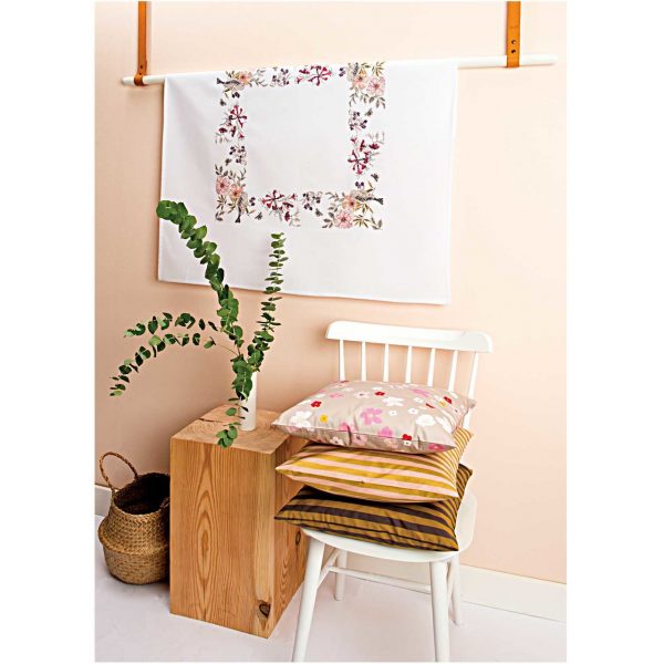 Rico Design Stickpackung Decke Vogel 90x90cm