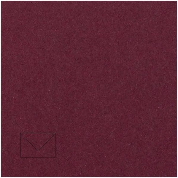 Rico Design Kuvert Essentials C6 5 Stück bordeaux