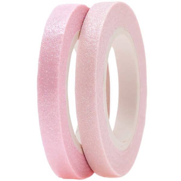 Paper Poetry Tapes Glitter mm 5m 2 Stück rosa-flieder