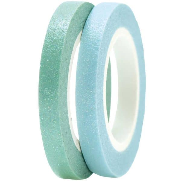 Paper Poetry Tapes Glitter mm 5m 2 Stück blau-grün