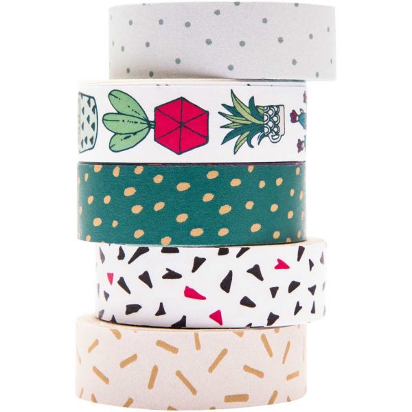 Paper Poetry Tape Set Hygge Plants 5teilig