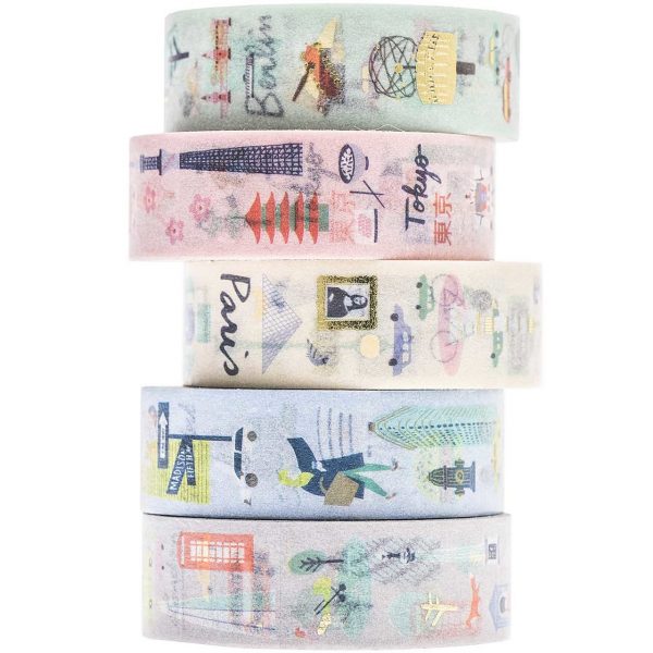 Paper Poetry Tape Set Cities 1