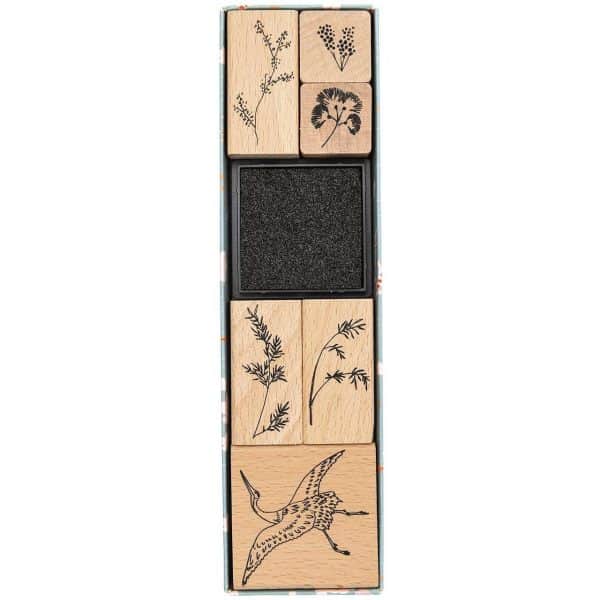 Paper Poetry Stempelset Jardin Japonais Kranich 6 Stempel