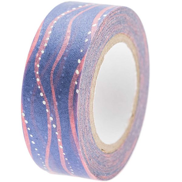 Paper Poetry Tape Mermaid Wellen blau-rosa 1