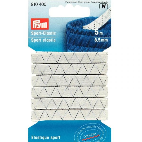 Prym Sport-Elastic Gummi weiß 8