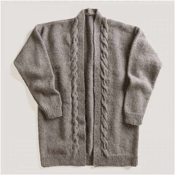 Strickset Cardigan Modell 01 aus Made by Me Men Nr. 2 L/XL taupe