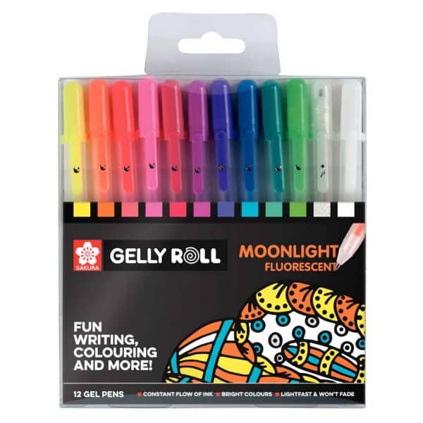 Sakura Gelly Roll Moonlight Gelstifte Neon 12 Stück