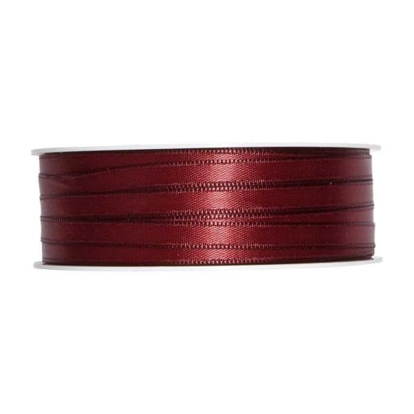 Satinband 6mm 10m bordeaux