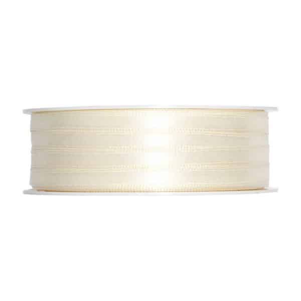 Satinband 6mm 10m creme