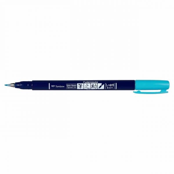 Tombow Fudenosuke Brush Pen neonblue