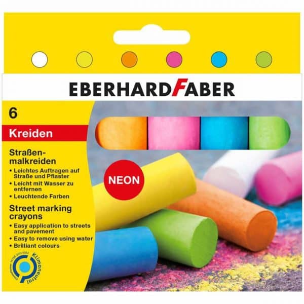 Eberhard Faber Straßenmalkreide Neon 6 Stück