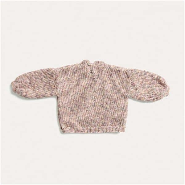 Strickset Pullover Modell 07 aus Baby Merino Nr. 02 74/80 lila-efeu