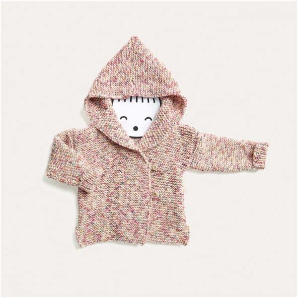 Strickset Jacke Modell 11 aus Baby Merino Nr. 02 92/98 multicolor