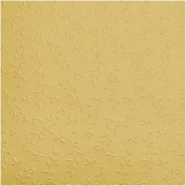 folia Prägekarton Ornament 50x70cm 220g/m² gold